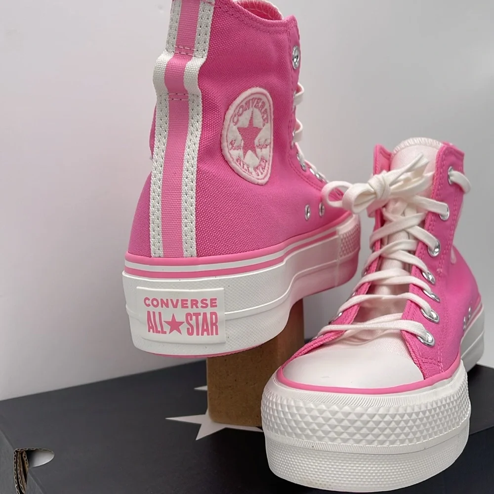 Converse WMNS A07141C CTAS LIFT HI OOPS PINK/OOPS PINK Platforms Sneakers
